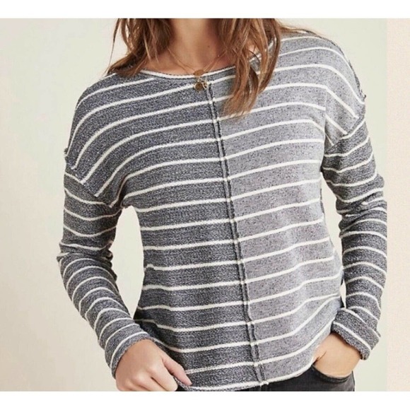 Anthropologie Devin Textured Sweatshirt XS - Picture 2 of 5